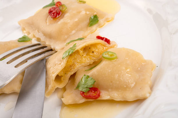 istock Ravioli with spicy butternut pumpkin filling 1014239418