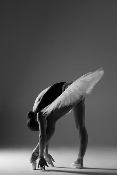 istock Young beautiful ballerina is posing in studio 1014245464