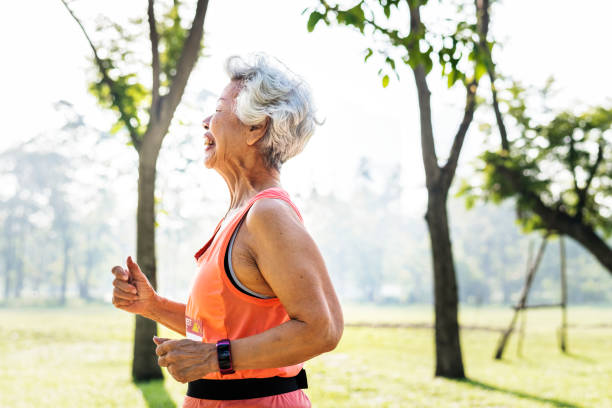 istock Senior athlete running in the park 1014252584