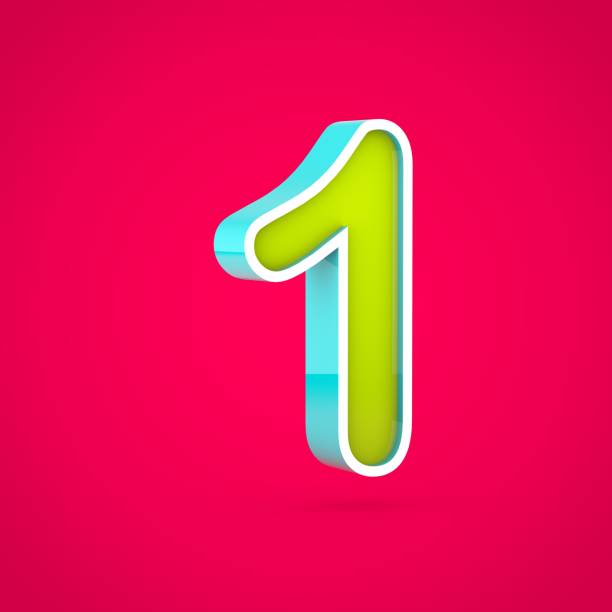 istock Juicy number 1 isolated on hot pink background. 1014253120