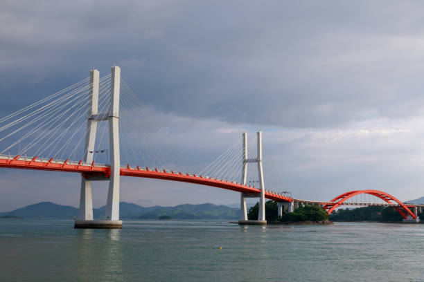 istock Changseon-Samcheonpo Bridge in Sacheon city in Korea 1014254284