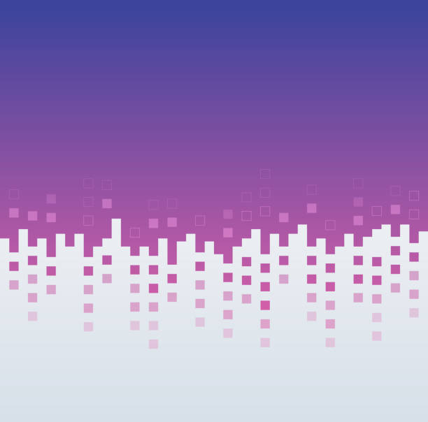 stockillustraties, clipart, cartoons en iconen met abstract pleinen cityscape - scheiding begrippen