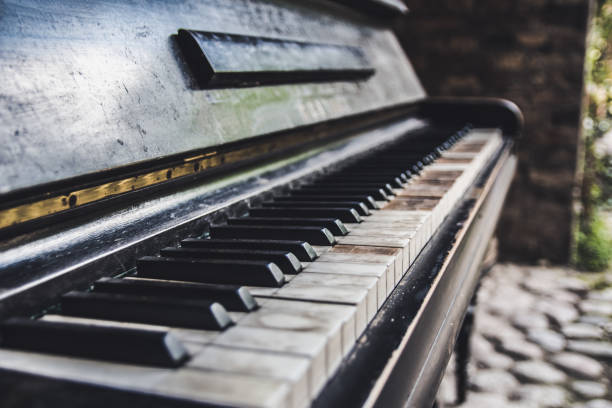 istock Old abandoned broken piano on the street 1014271044