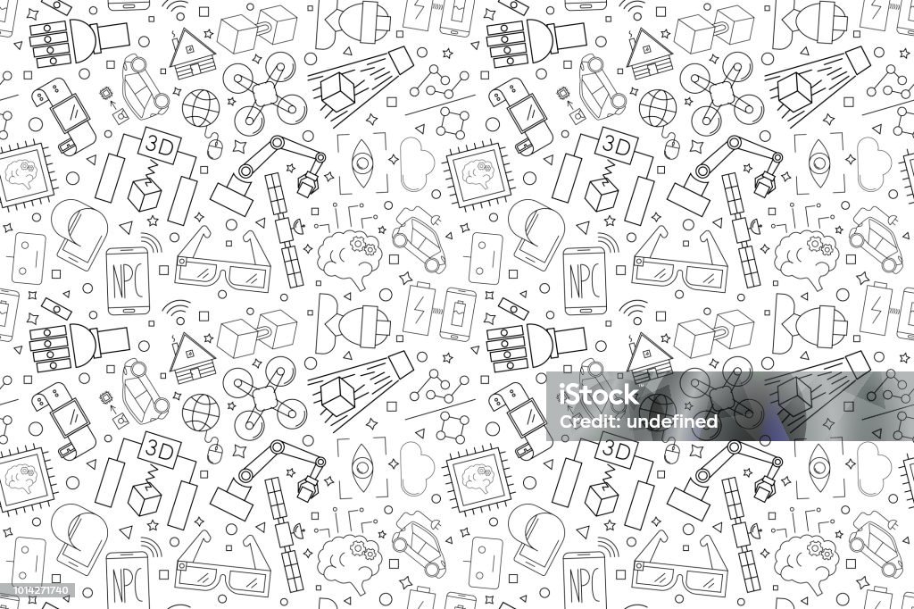 Technology Pattern Stock Vector Technology Pattern Technology Seamless Background Stock ...