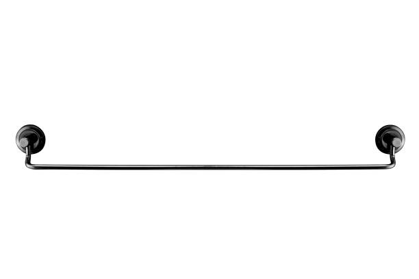 istock Long metal towel rack isolated on white 1014275436