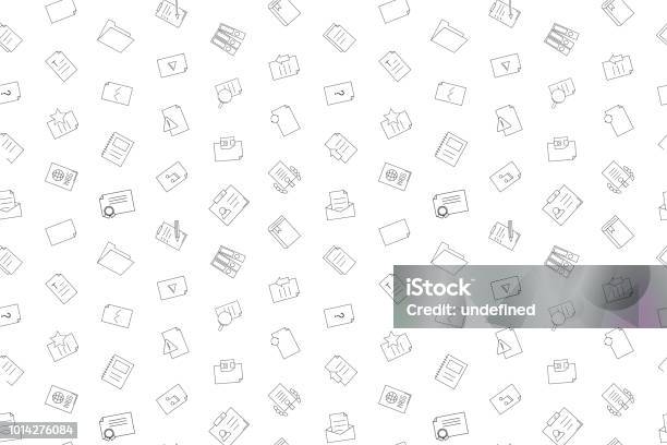 Document Background Vector Vector Document Pattern Document Seamless Background Stock Illustration ...