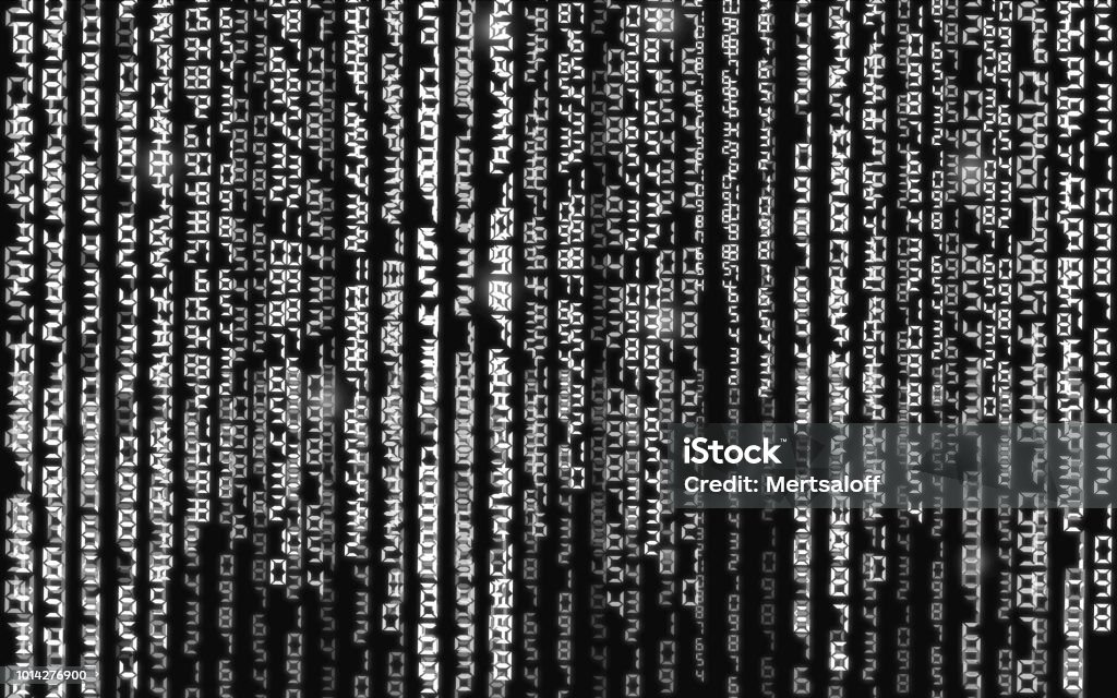 Abstract Illustration Vector Streaming Binary Code Background Stock ...