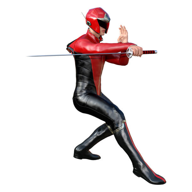 istock 3D illustration male superhero on white 1014287378