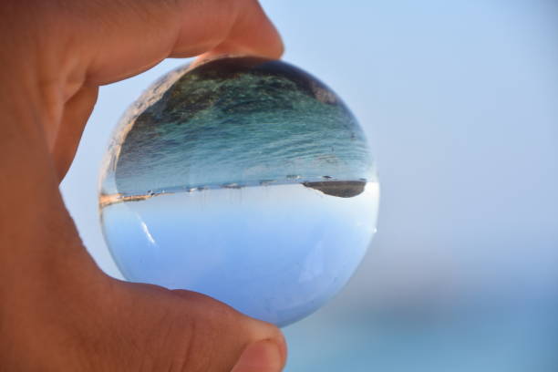 istock The beach through a crystal ball 1014291906