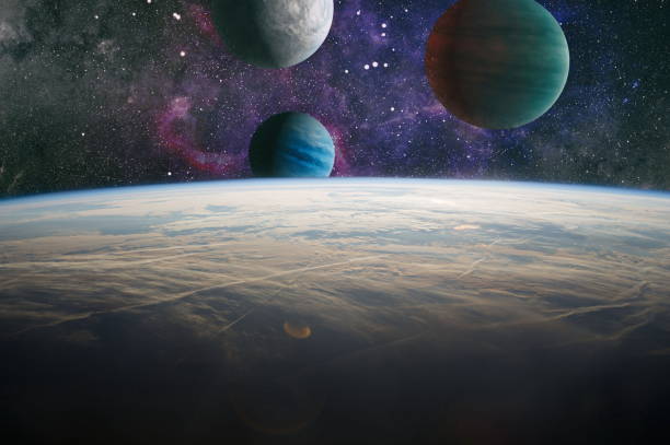 istock planets, stars and galaxies in outer space showing the beauty of space exploration. Elements furnished by NASA 1014297742