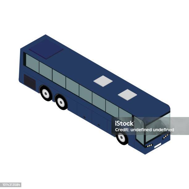 Isometric Bus Isometric Bus Illustration Stock Illustration - Download Image Now ...