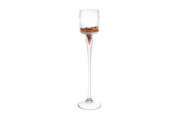 istock Elegant glass vase isolated on a white background (glass, empty, vase) 1014317778