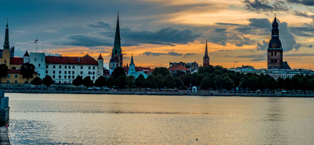 istock View on historical center of Riga, Latvia 1014357908
