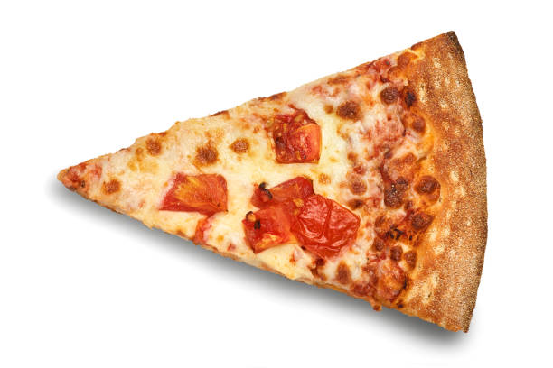 istock Slice of cheese pizza close-up isolated on white background. 1014367798