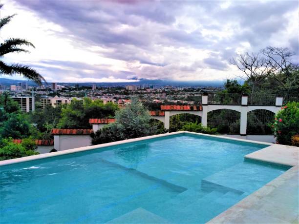istock View over terrace with pool near San Jose 1014398994