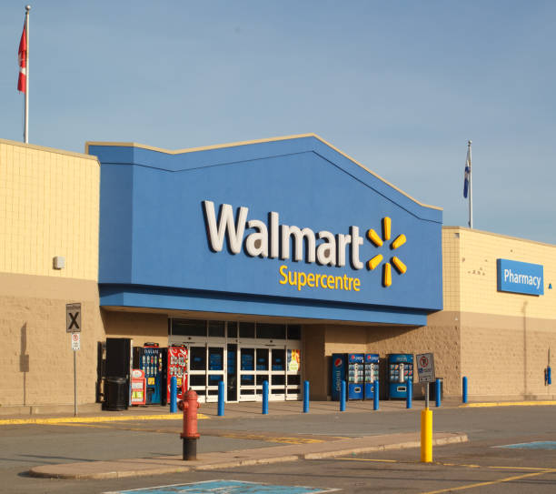 walmart storefront - walmart stock-fotos und bilder