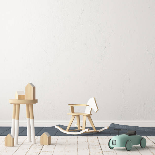 istock Children's room in Scandinavian style. 3d illustration. 1014425376