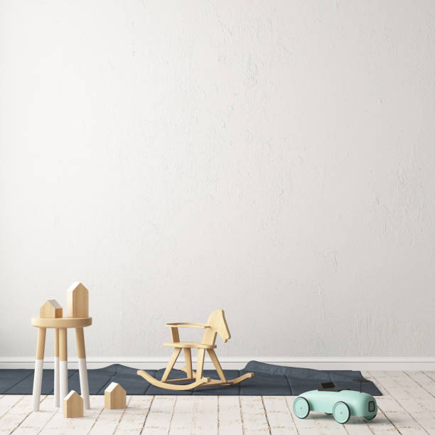 istock Children's room in Scandinavian style. 3d illustration. 1014425410