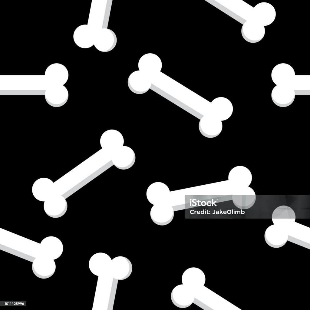 Bone 2 Pattern Bones Pattern Stock Illustration - Download Image Now - Backgrounds ...