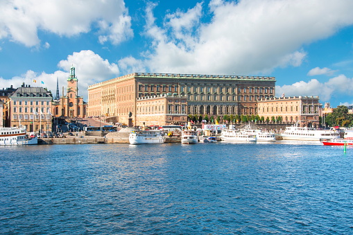 Royal Palace and Church of St. Nicholas (Storkyrkan), Stockholm, Sweden