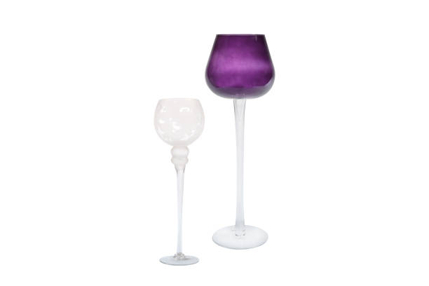 istock Elegant glass vase isolated on a white background (glass, empty, vase) 1014432588