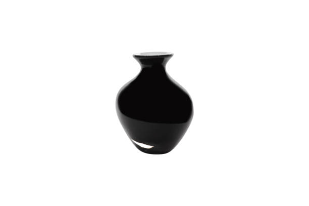 istock Elegant glass vase isolated on a white background (glass, empty, vase) 1014436278