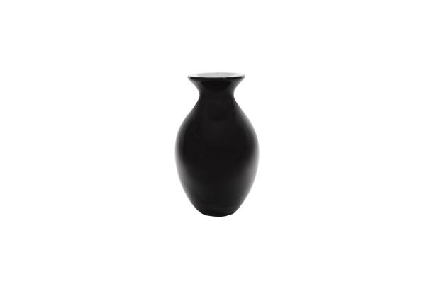 istock Elegant glass vase isolated on a white background (glass, empty, vase) 1014436374