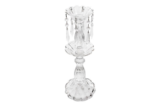 istock Elegant glass vase isolated on a white background (glass, empty, vase) 1014441458