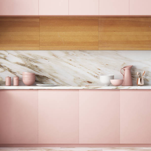 istock Mockup interior kitchen in loft style. 3d rendering. 3d illustration. 1014442168