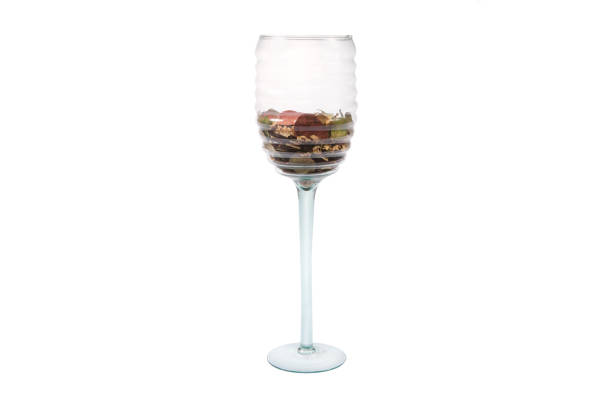 istock Elegant glass vase isolated on a white background (glass, empty, vase) 1014442436