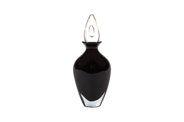 istock Elegant glass vase isolated on a white background (glass, empty, vase) 1014453042