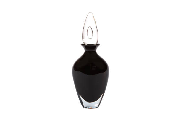 istock Elegant glass vase isolated on a white background (glass, empty, vase) 1014453144