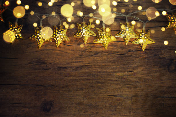 istock Chistmas decoration with lighting garland 1014453886