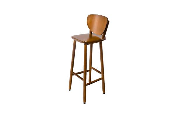 istock Wood chair. Object isolated of white background 1014459242