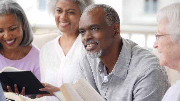 istock Senior man enjoys leading Bible study 1014480170