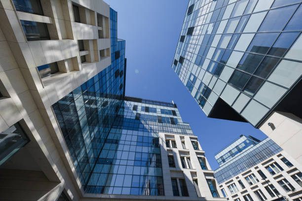 istock Modern corporate building in Bucharest 1014480640