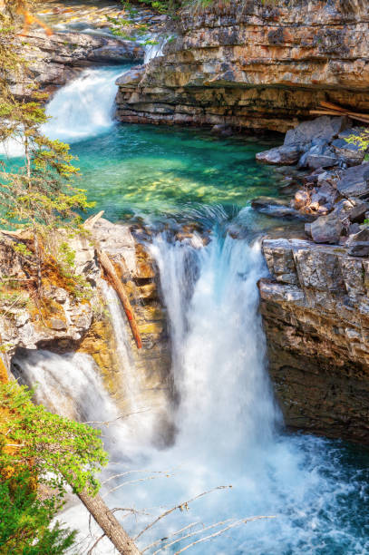 istock Waterfall at Johnston Canyon in Banff National Park 1014513376