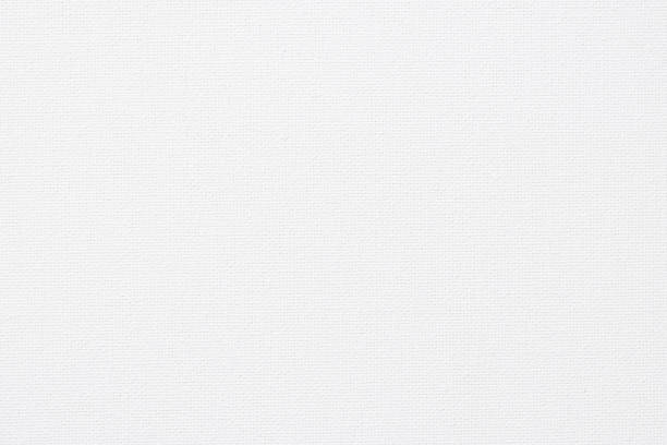 芸術絵画の白いキャンバス黄麻布天然繊維パターン背景 - white canvas ストックフォトと画像