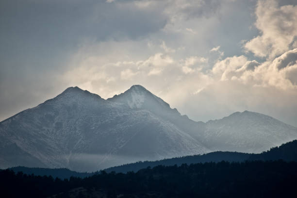 Boulder Colorado - Longs Peak & Rocky Mountain National Park Boulder Colorado - Longs Peak & Rocky Mountain National Park front range mountain range stock pictures, royalty-free photos & images