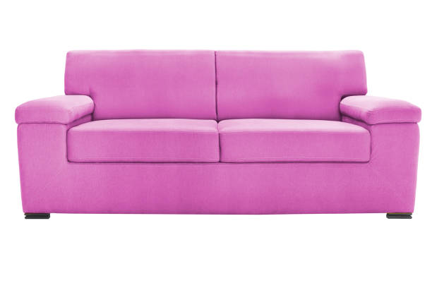istock Two seats cozy pink sofa isolated on white 1014534592
