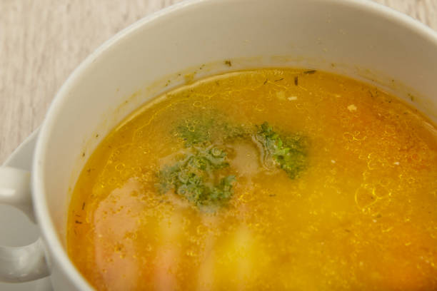 bowl of vegetable and broth