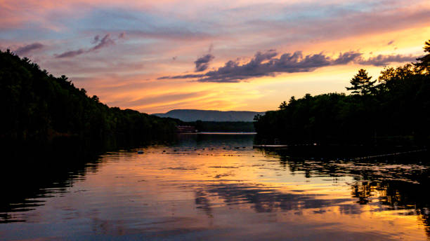 Adirondack Mountains Haviland Cove Sunset Hudson River, Glens Falls, NY