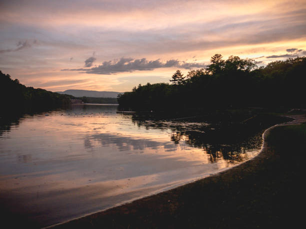 istock Adirondack Mountains Haviland Cove Sunset Hudson River, Glens Falls, NY 1014546846