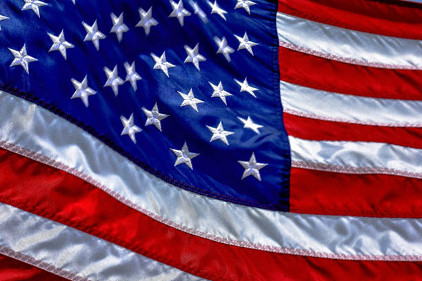 istock American Flag waving in the wind. 1014549374