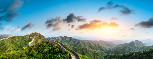 istock Beautiful Great Wall of China at sunset 1014552580