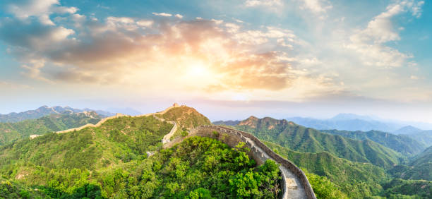 istock Beautiful Great Wall of China at sunset 1014552748