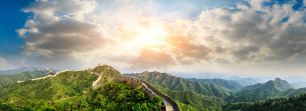 istock Beautiful Great Wall of China at sunset 1014555204