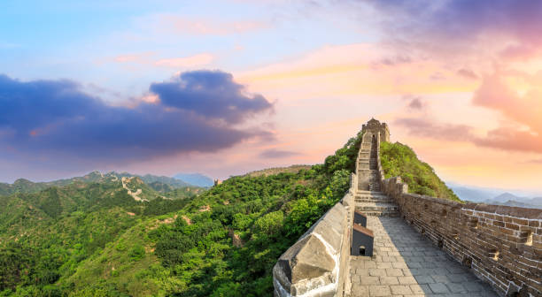 istock Beautiful Great Wall of China at sunset 1014555542