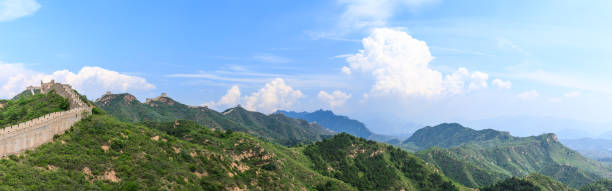 istock The Great Wall of China under the blue sky 1014558248