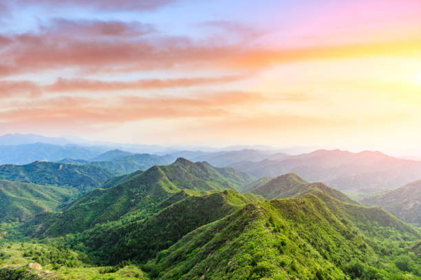 istock Green mountains and beautiful sky clouds 1014561410